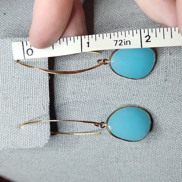 Carroll Walker opal blue chalcedony in gold vermeil - Picture 4 of 4